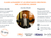 Journ&eacute;e d'&eacute;tude sur Claude Alphand&eacute;ry, le 25 novembre 2025