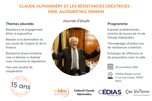 Journée d'étude sur Claude Alphandéry, le 25 novembre 2025